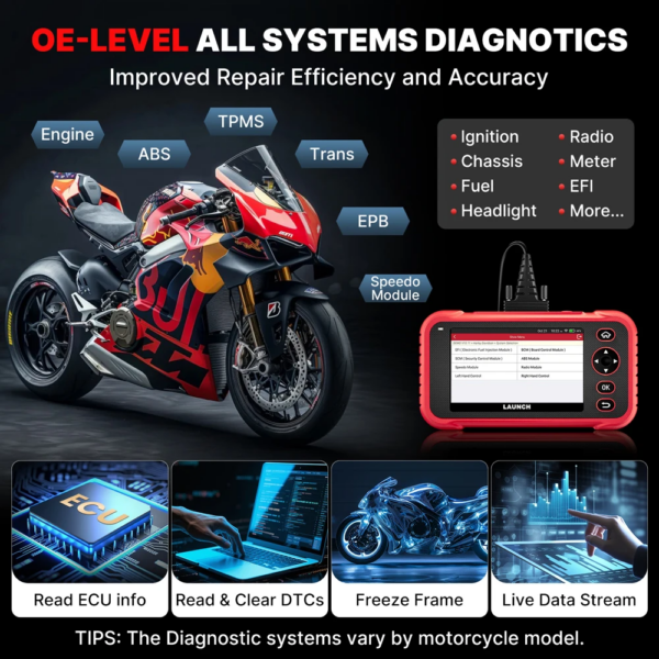 640511bf4076dfe337f1 CRP129 MT OBD จักรยานยนต์ YAMAHA/Polaris/KAWASAKI/Harley /Keller/BRP/BMW ฯลฯ