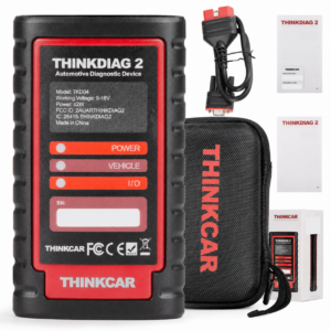 THINKDIAG 2 (THINKCAR) เครื่องสแกนรถยนต์ Bluetooth — ภาพสินค้า THINKDIAG 2 พร้อมสาย OBD กระเป๋า คู่มือและกล่อง โดยปิดรหัสเฉพาะเครื่องแล้ว